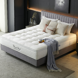 Royal Sleep QUEEN Mattress Medium Bed Euro Top 7 Zone Spring Gel Memory Foam