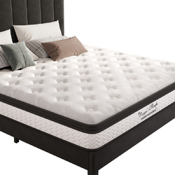 Royal Sleep Queen Size Bed Mattress Memory Foam Bonnell Spring Medium Firm 21cm
