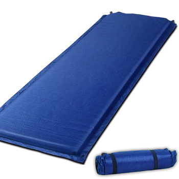 Self Inflating Mattress Bed 6CM Thick Slip Resistant Mat Camping Hiking - Blue