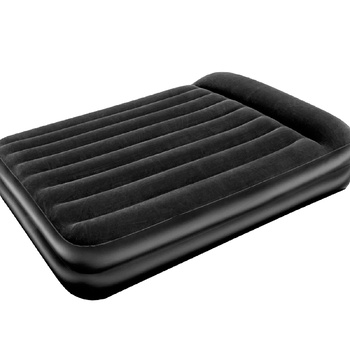 Queen Size Inflatable Air Bed Mattress 46CM Thick Built-in Pump - Black
