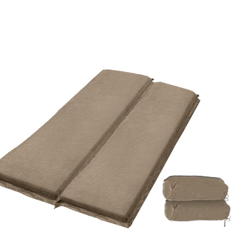Double Self Inflating Mattress Camping Sleeping Mat Air Bed Pad Coffee 10CM