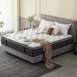 Royal Sleep QUEEN Mattress Medium Firm Bed Euro Top 7 Zone Pocket Spring Foam