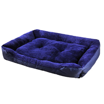 Dog Cat Pet Mattress Bed Pad Mat Cushion Soft Winter Warm Large - Blue