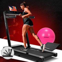 NORFLX Electric Walking Running Treadmill Home Office Exercise Machine Black