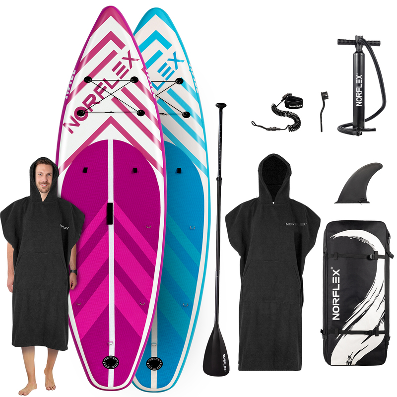 NORFLX Stand Up Paddle Board Inflatable SUP 10’6” Surfboard Paddleboard Kayak