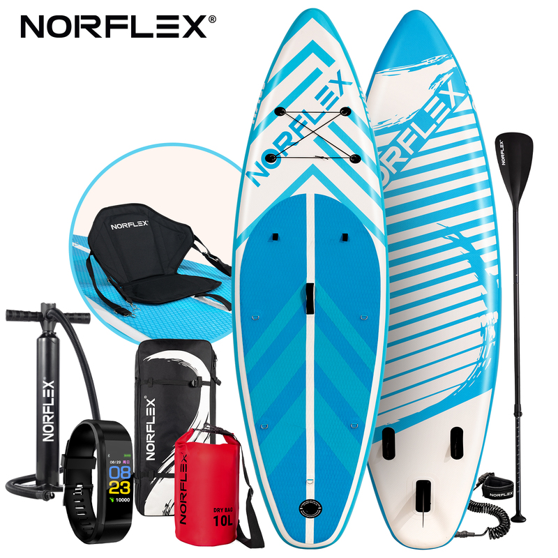 NORFLX Inflatable Stand-up Paddle Board and Kayak | 11ft 6in | Blue SUP