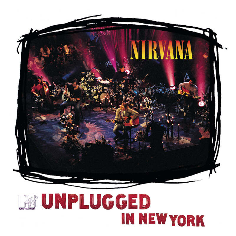 Crosley Record Storage Crate & Nirvana MTV Unplugged Vinyl Album Bundle