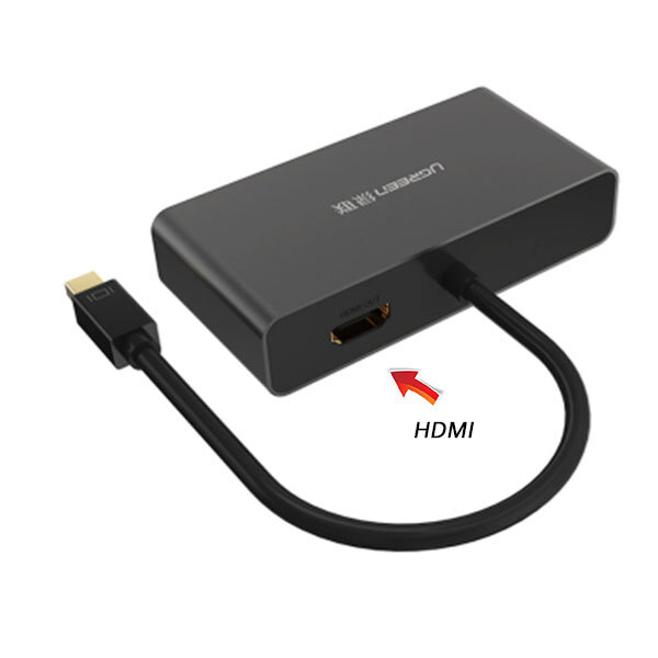 UGREEN 3-in-1 Mini DisplayPort to HDMI&VGA&DVI converter - black (10440)