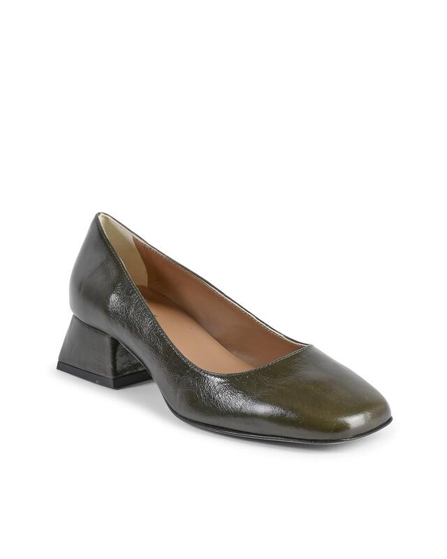 Leather Heeled Ballerina Shoes - 40 EU