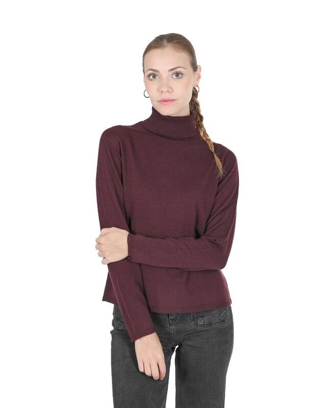 Exquisite Cashmere Turtleneck Sweater for Women - S