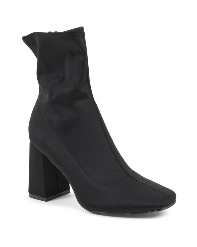 Fabric Ankle Boot with 9cm Heel - 39 EU