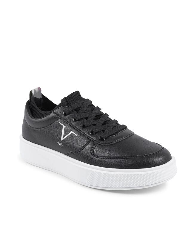 Synthetic Leather Sneaker with Rubber Sole - 41 EU