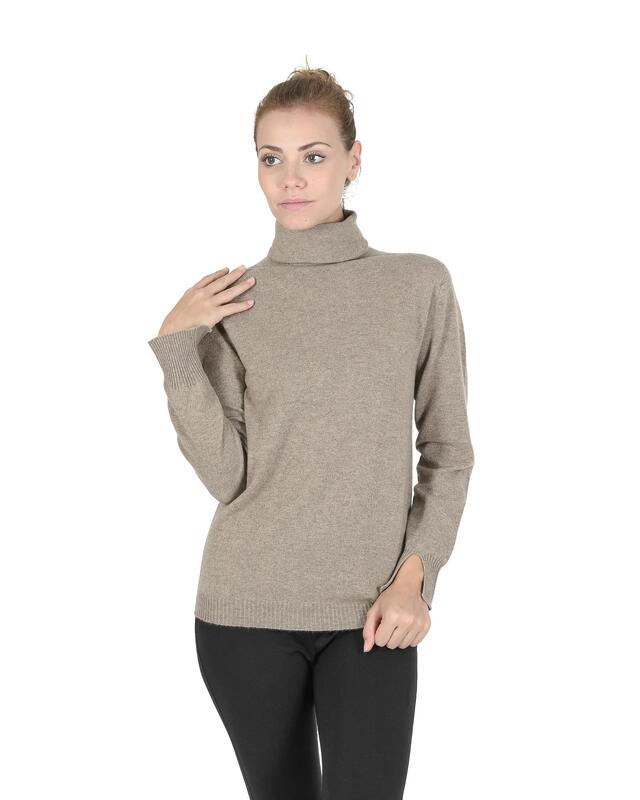 Premium Italian Cashmere Turtleneck Sweater - 40 EU