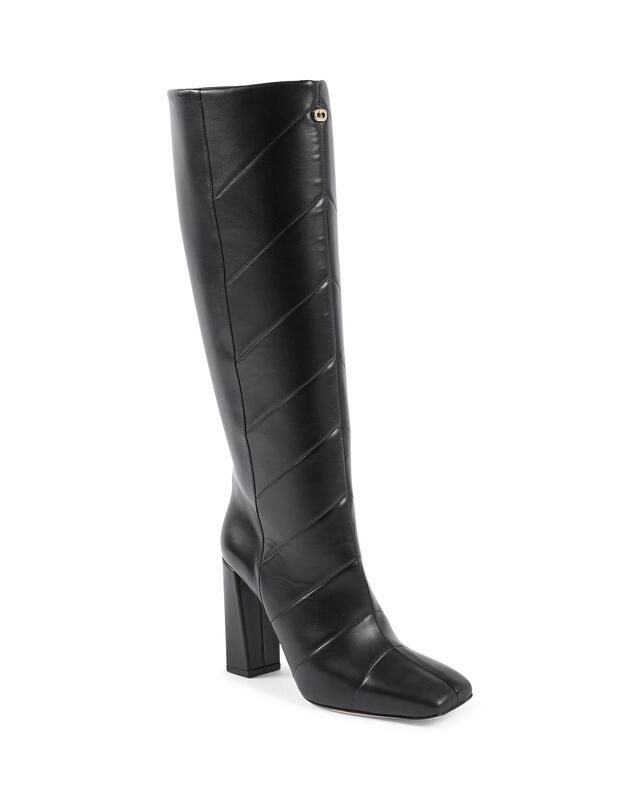 Quilted Leather High Boots - 38 EU
