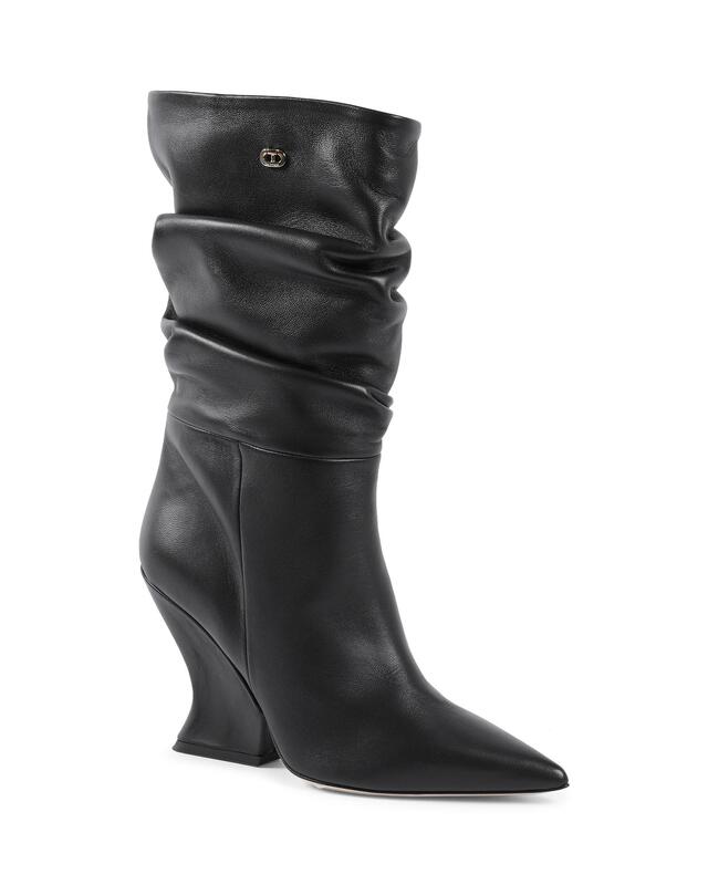 Point Toe Wedge Boots - 38 EU