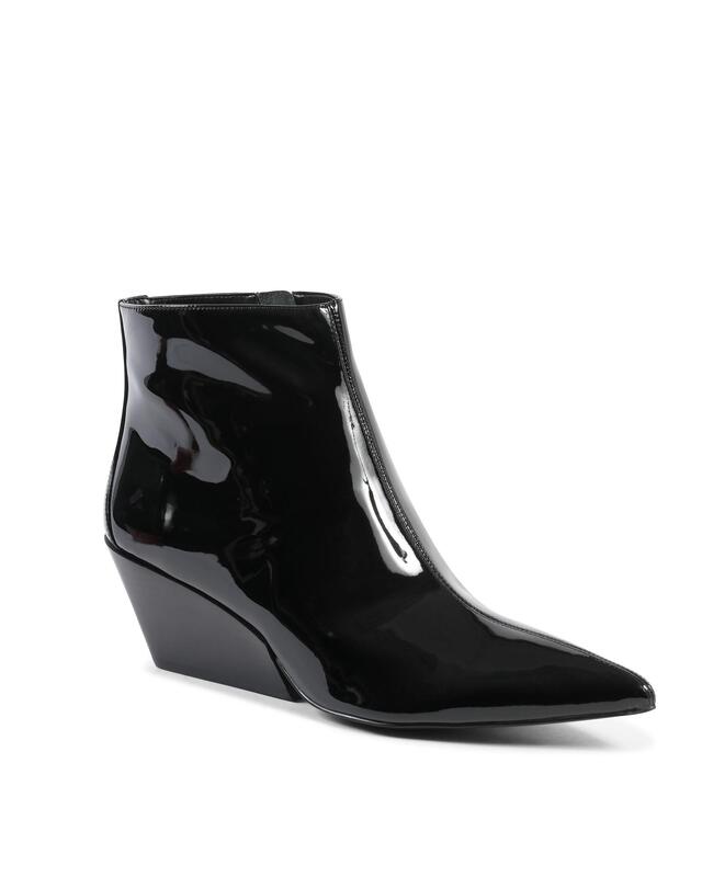 Leather Ankle Boot with 6cm Heel - 40 EU