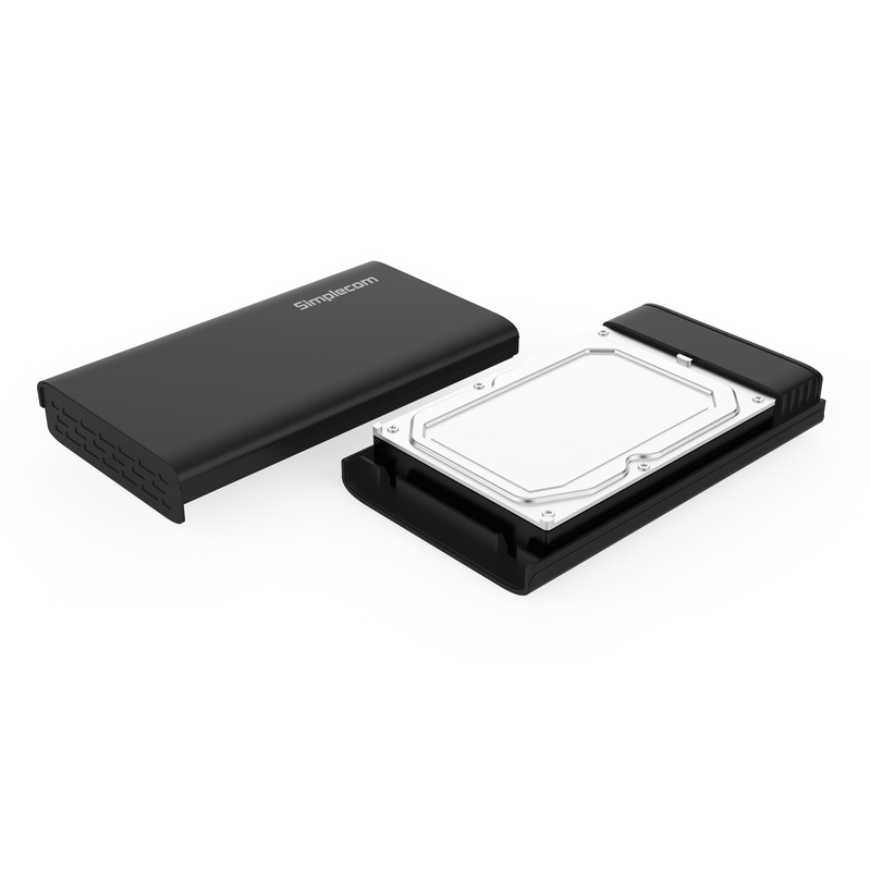 Simplecom SE301 3.5" SATA to USB 3.0 Hard Drive Docking Enclosure Black