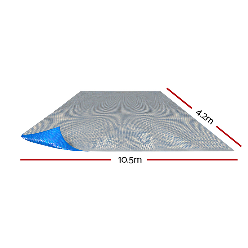 Aquabuddy 10.5x4.2M Swimming Pool Cover 400 Micron Solar Isothermal Blanket 