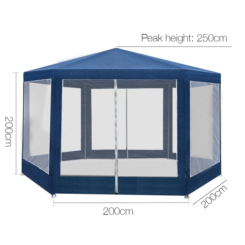 Instahut Gazebo Wedding Party Marquee Tent Canopy Outdoor Camping Gazebos Navy