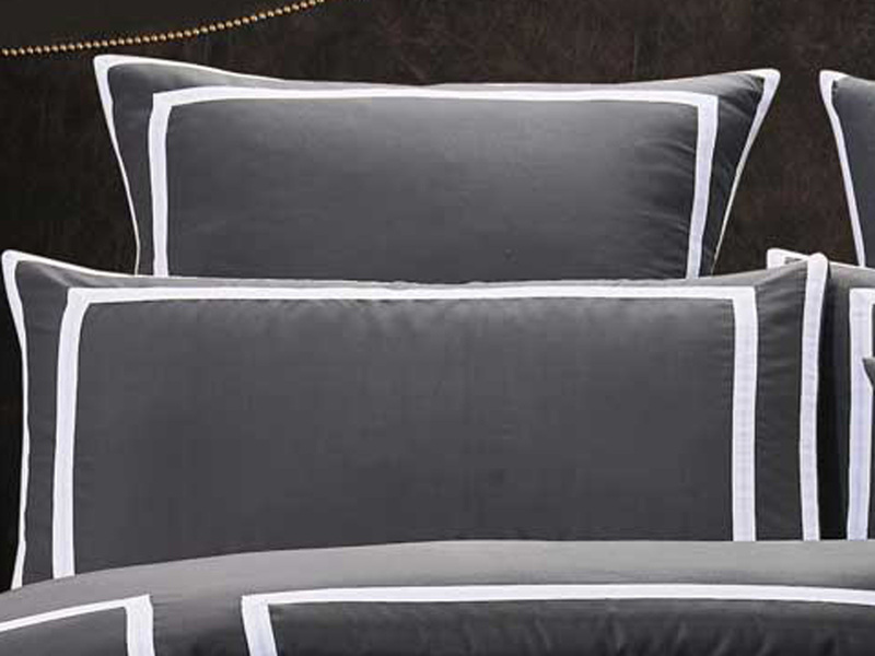 Luxton Queen Size Charcoal and White Quilt Cover Set (3PCS)