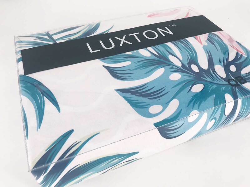 Luxton King Size 3pcs Palm Leaf Quilt Cover Set
