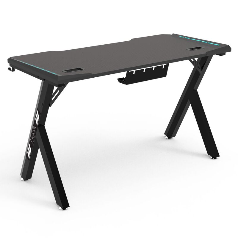 EKKIO RGB Gaming Desk Y Shape Black 100cm EKGD100AL