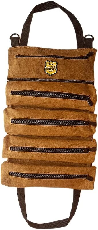 Yaama Heavy waxed canvas tool Roll, Tool Bags, water resistance