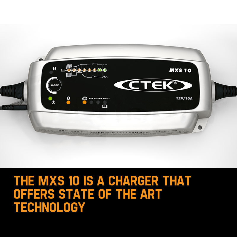 CTEK MXS 10 Amp Smart Battery Charger 12V Car Caravan RV Boat Marine AGM