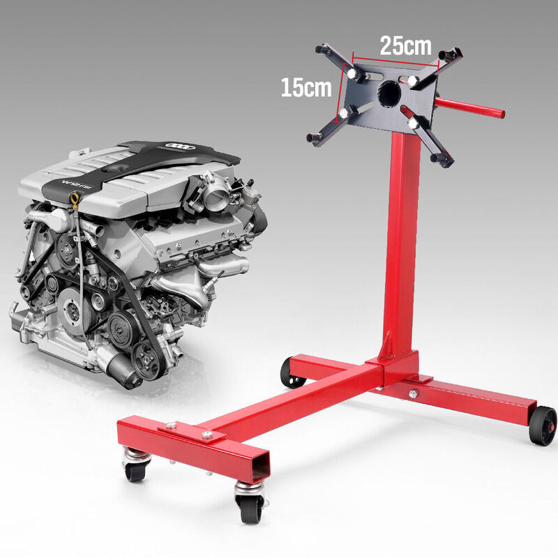  450kg / 1000lb Engine Stand Cars Auto Motor Crane Industrial Workshop Move Hoist