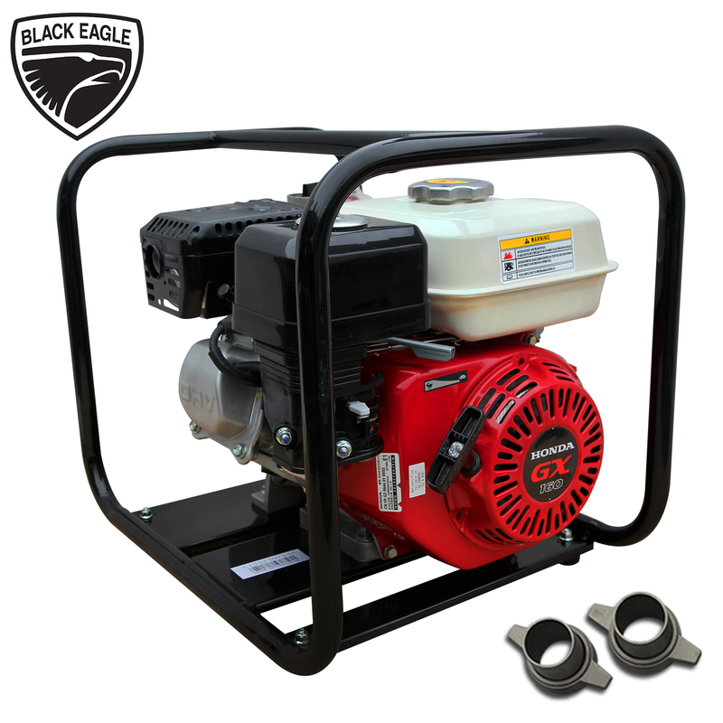 Black Eagle 2" Fire Fighting High Pressure Water Transfer Pump with 5.5HP GX160 Honda Engine