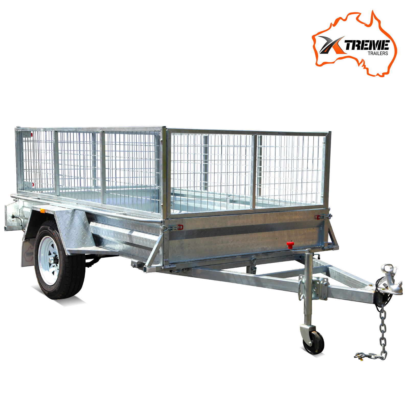 Xtreme Trailers 7x5 Galvanised Tipping Box Trailer 600mm Cage
