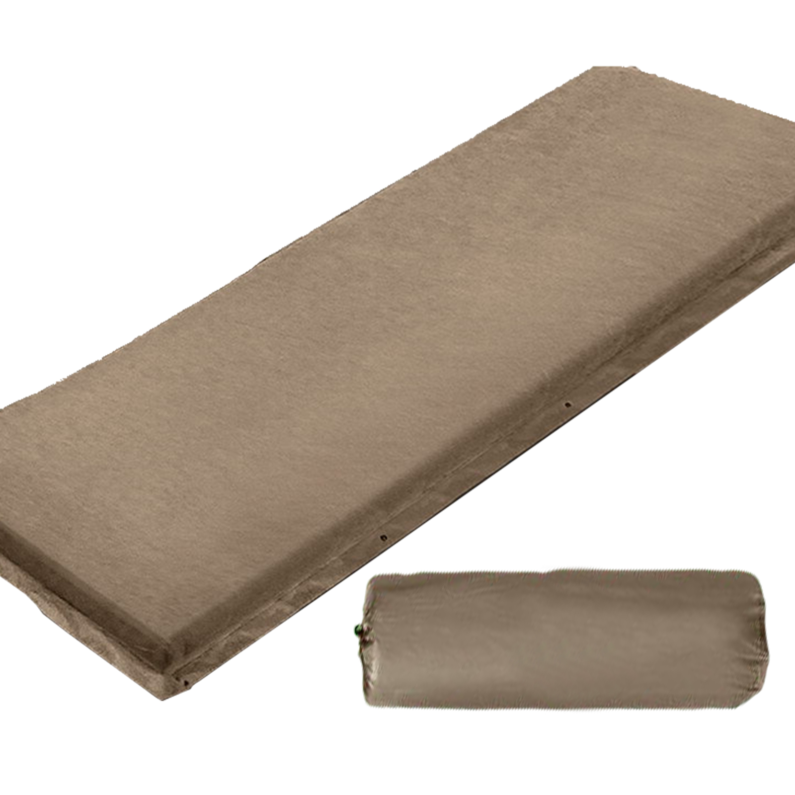 Single Size Self Inflating Matress Bed Mat Joinable 10CM Thick Coffee