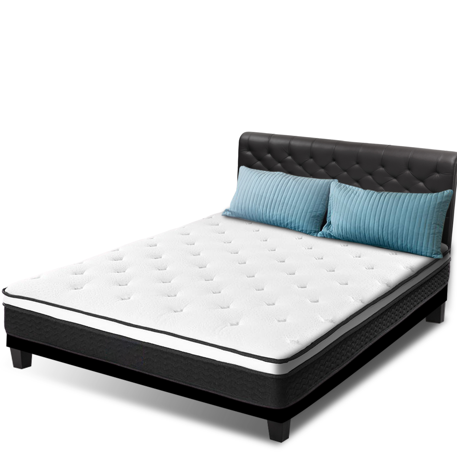 Single Size Bed Mattress Euro Top Bed Bonnell Spring Foam 21cm Medium Firm