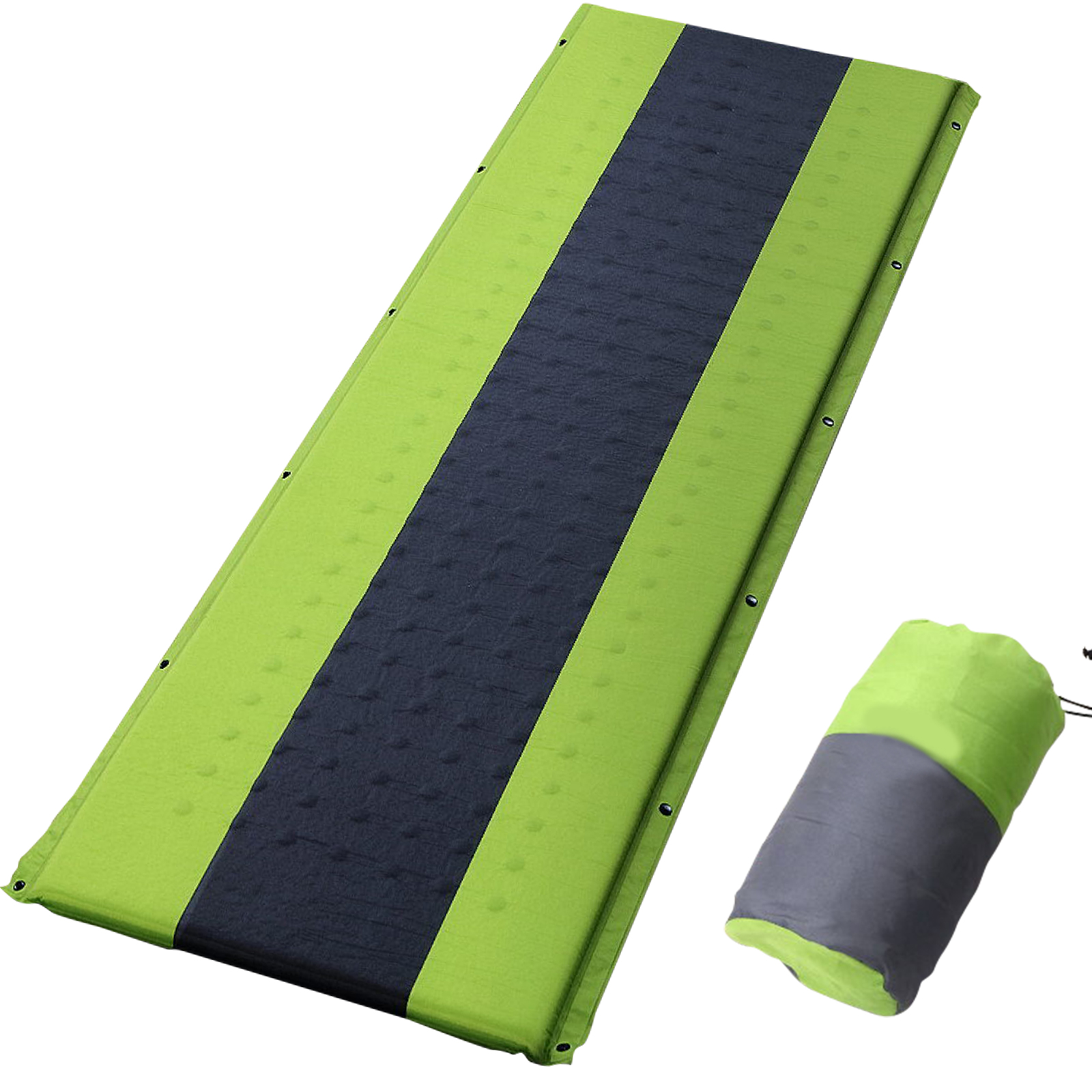 Single Size Self Inflating Mattress Bed Camping Sleeping Mat Air Bed Pad Green