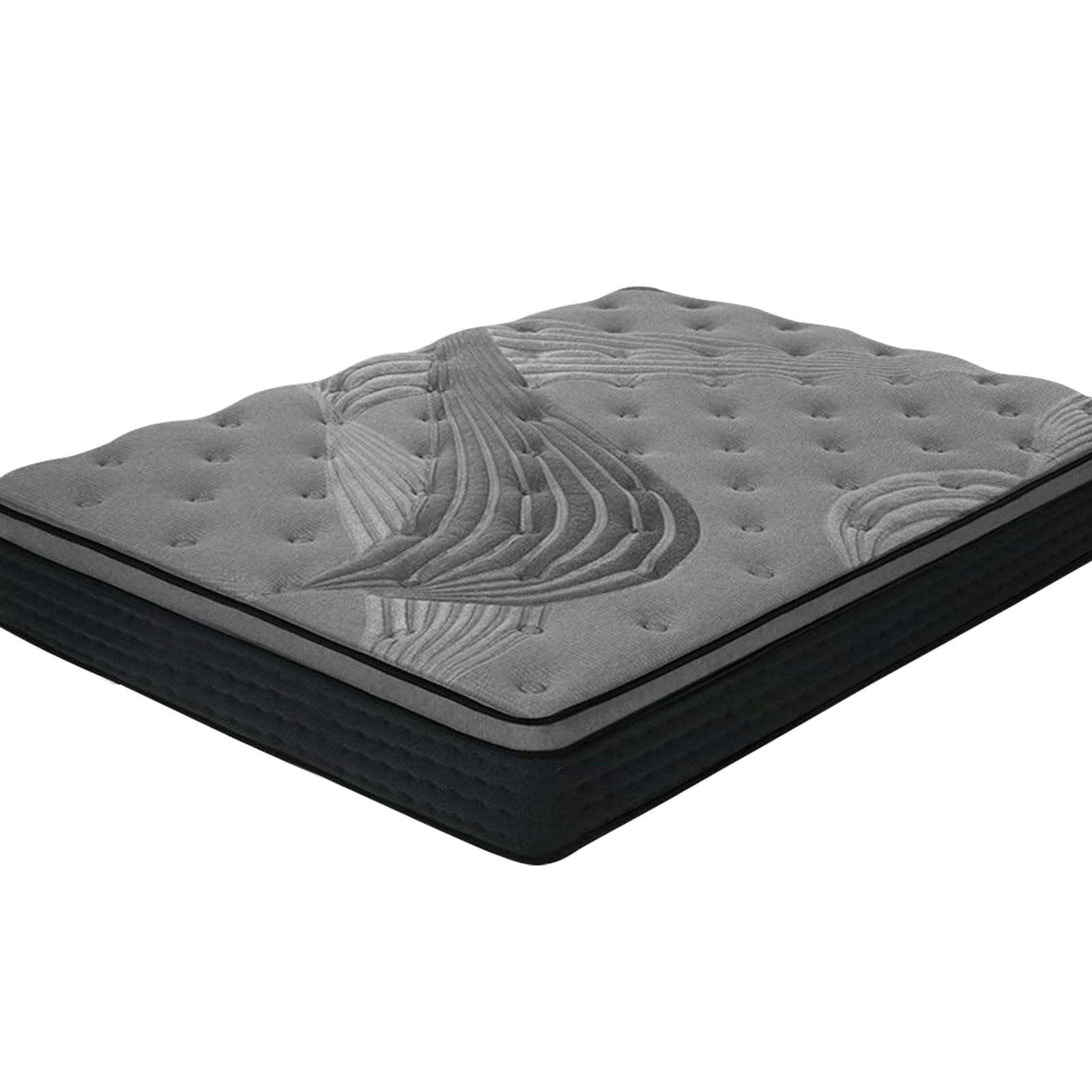 Single Size Euro Top Mattress Bed Pocket Spring Foam Bamboo 34CM Medium Firm