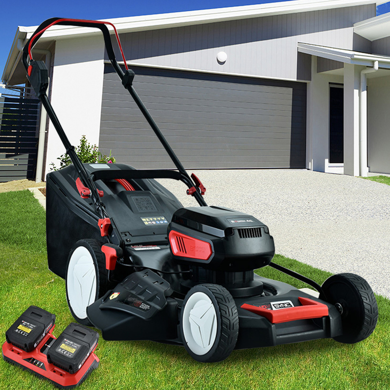 BAUMR-AG 550CX 40V SYNC 19" Cordless Lawn Mower Kit, Fast Charger and 2x Batteries