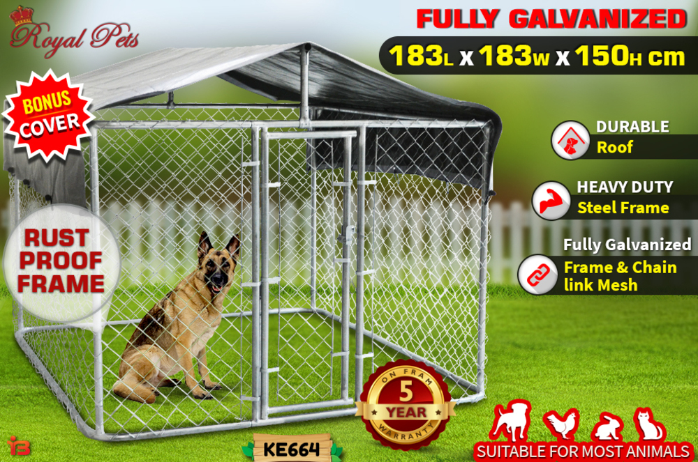 Pet Dog Enclosure Playpen Fence Puppy Run Kennel Exercise Cage Chain Play Pen A4