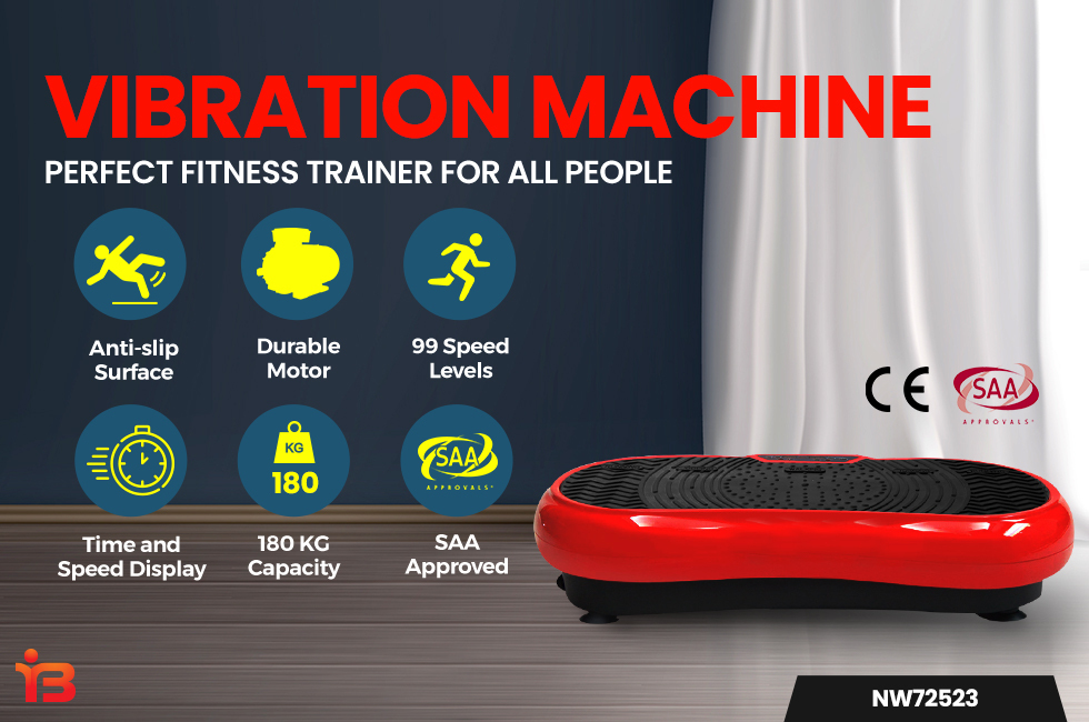 Vibration Machine Platform Plate Vibrator Exercise Gym Machines Fit Home