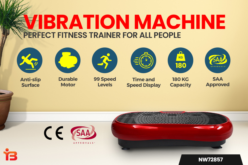 Vibration Machine Platform Plate Vibrator Exercise Gym Machines Fit Home
