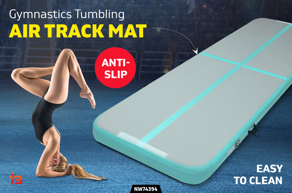 Inflatable Air Track Gymnast Mat Pump Tumbling Gymnastics 3m x 1m