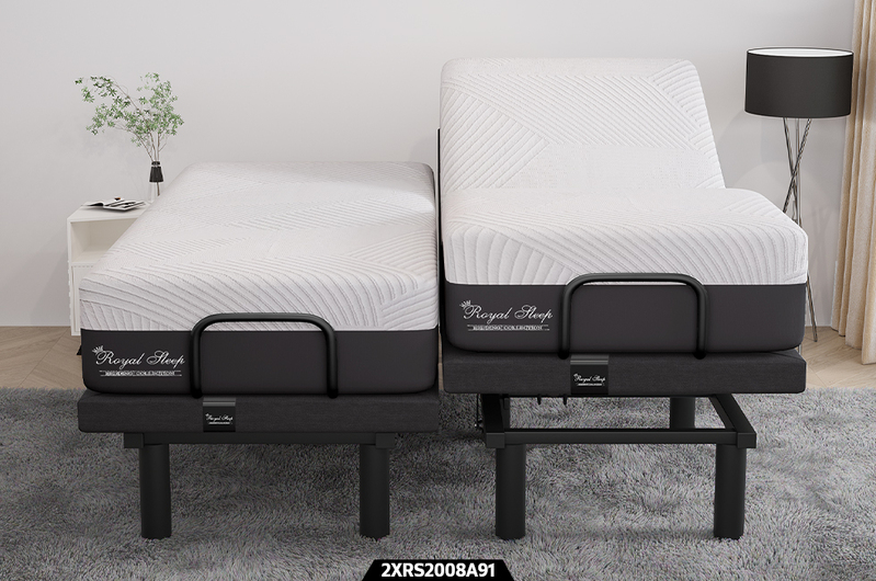 Royal Sleep Valentina Split King Adjustable Motorized Bed Frame Base Incline