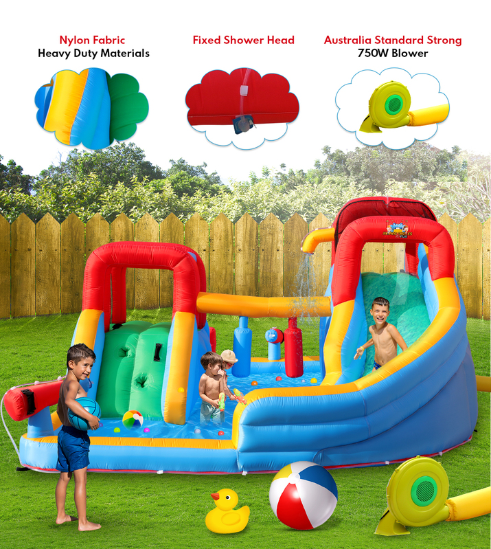 Inflatable Water Park Jumping Castle Double Slide | Buy Today