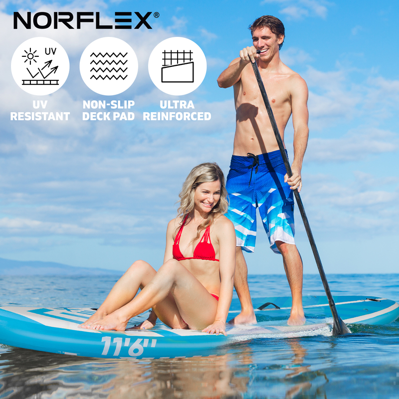 NORFLX Inflatable Stand-up Paddle Board and Kayak | 11ft 6in | Blue SUP