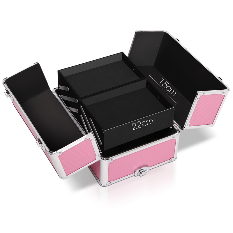 Embellir 7 in 1 Portable Cosmetic Beauty Makeup Trolley - Pink