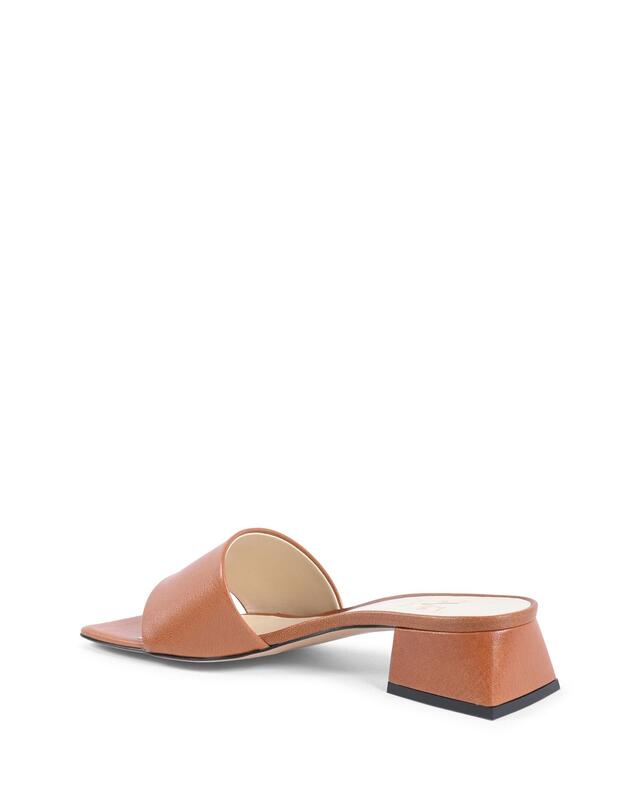 Leather  Sandals with 4cm Heel - 41 EU