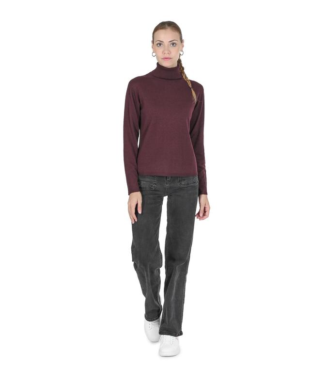 Exquisite Cashmere Turtleneck Sweater for Women - S