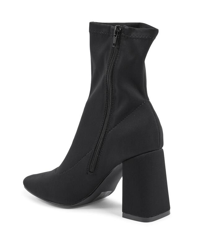 Fabric Ankle Boot with 9cm Heel - 37 EU