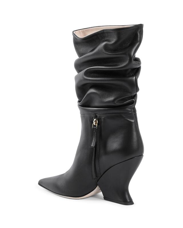 Point Toe Wedge Boots - 38 EU