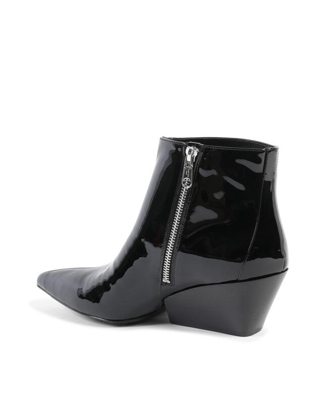 Leather Ankle Boot with 6cm Heel - 40 EU