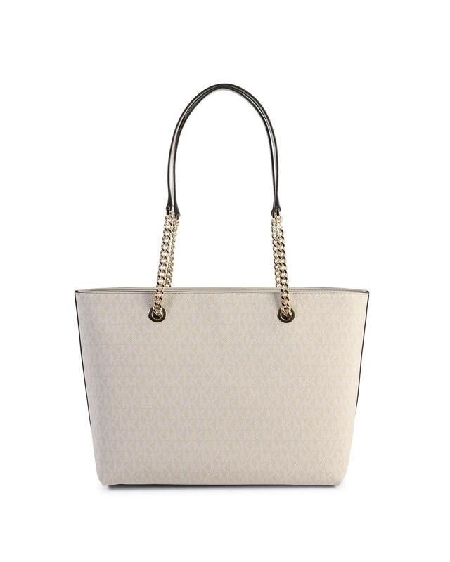 Medium Front Zip Chain Tote Bag - One Size
